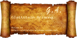 Glattstein Arianna névjegykártya